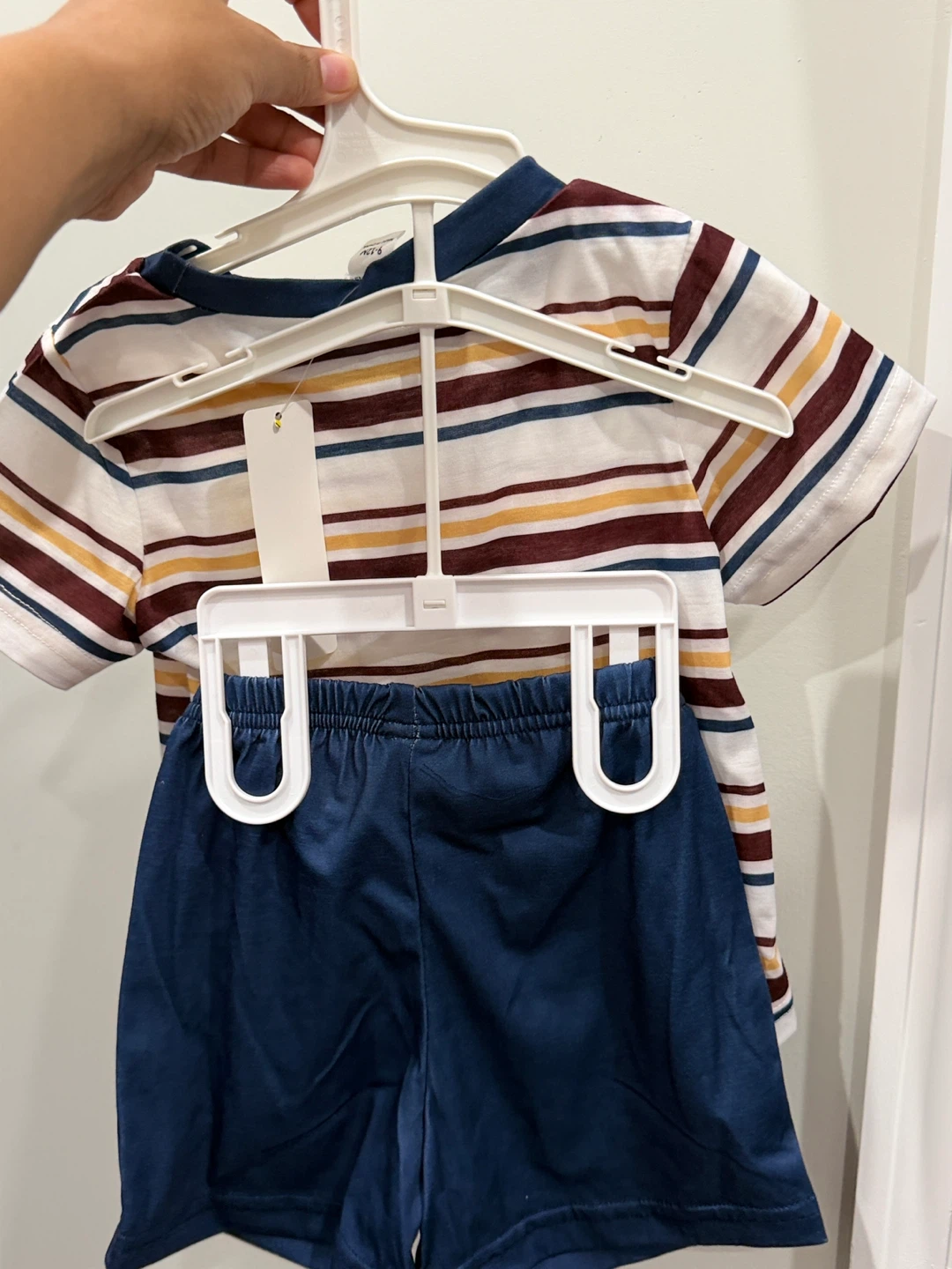 Kids Striped T-Shirt and Shorts Set