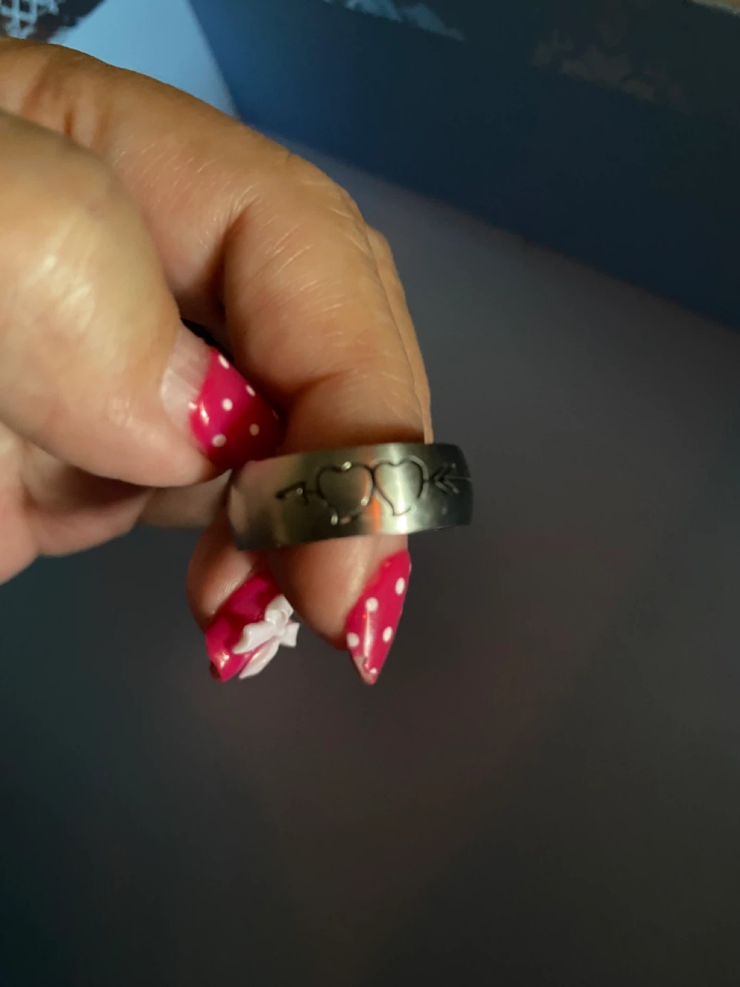 Couple's Ring with Heart and Arrow Design