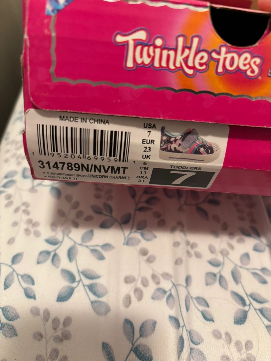 Skechers Twinkle Toes Unicorn Charmed Toddler Shoes Size 7 - photo 2