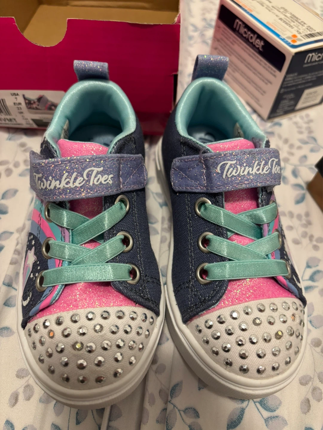 Skechers Twinkle Toes Unicorn Charmed Toddler Shoes Size 7