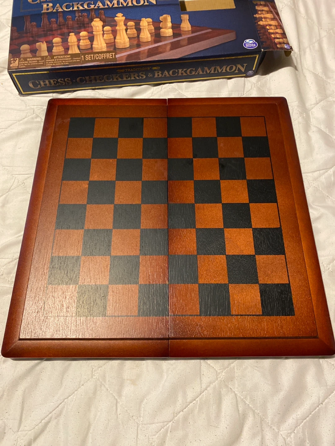 Traditions Chess, Checkers & Backgammon Set