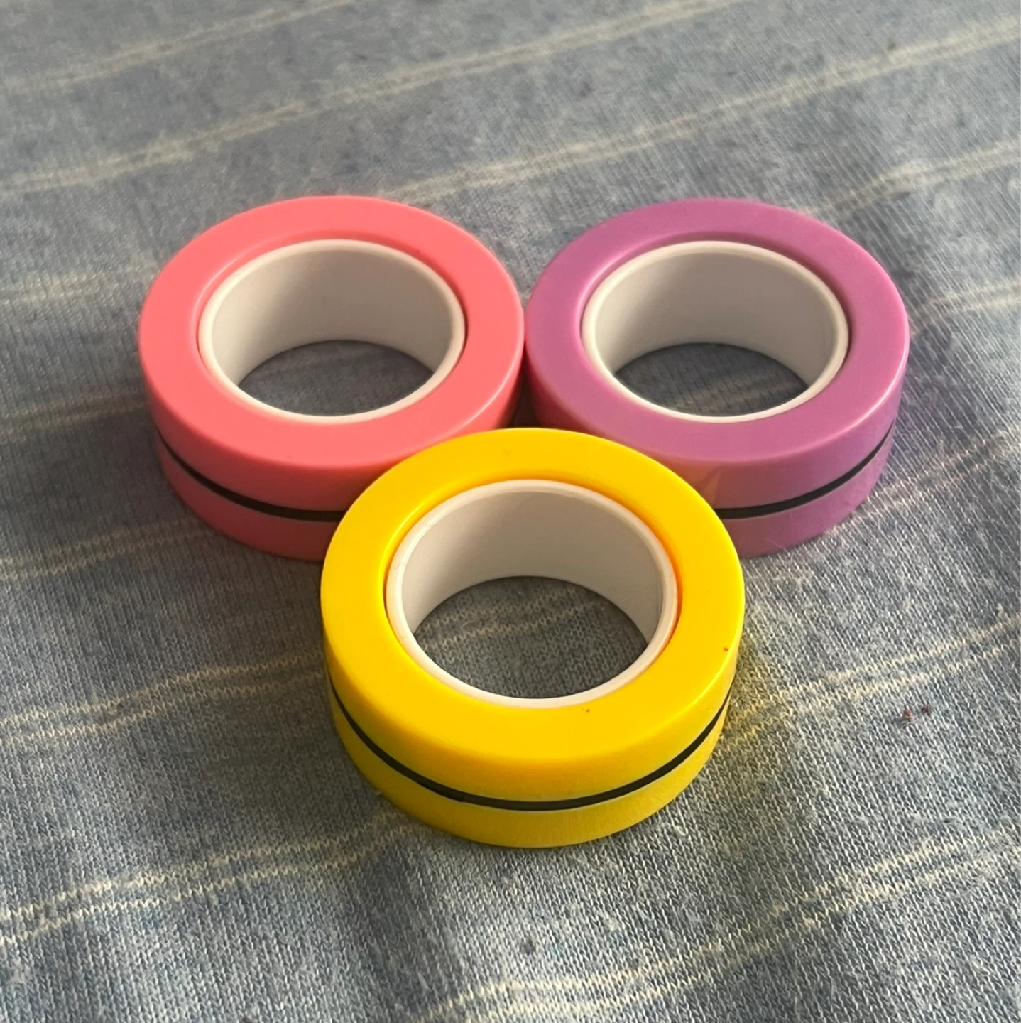 Set of 3 Colorful Magnetic Fidget Tape Rolls