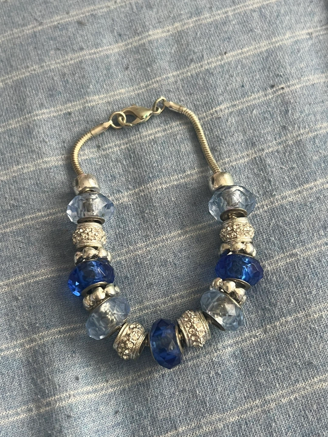 Blue Charm Bracelet