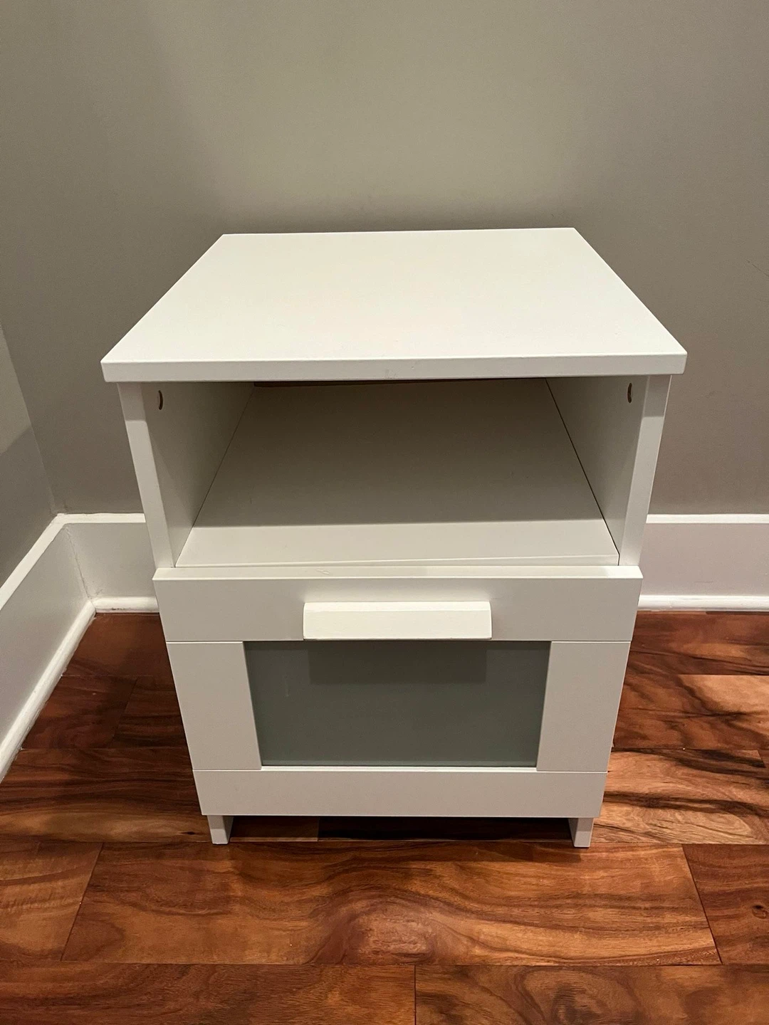 IKEA BRIMNES nightstand in white