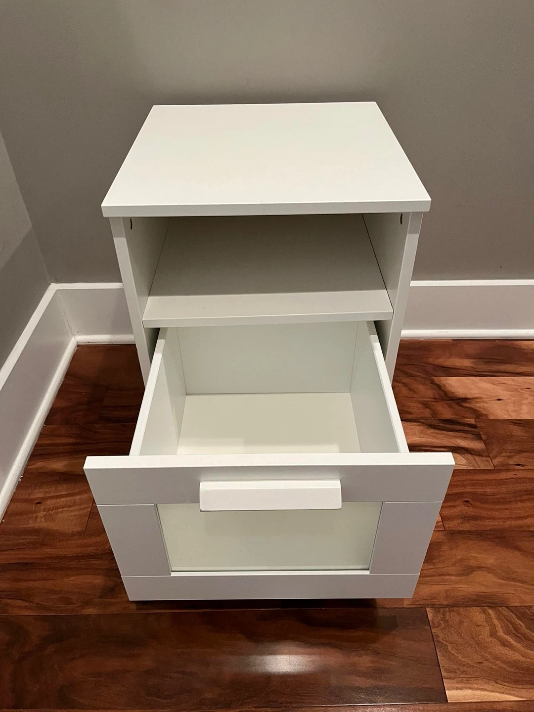 IKEA BRIMNES nightstand in white - photo 2