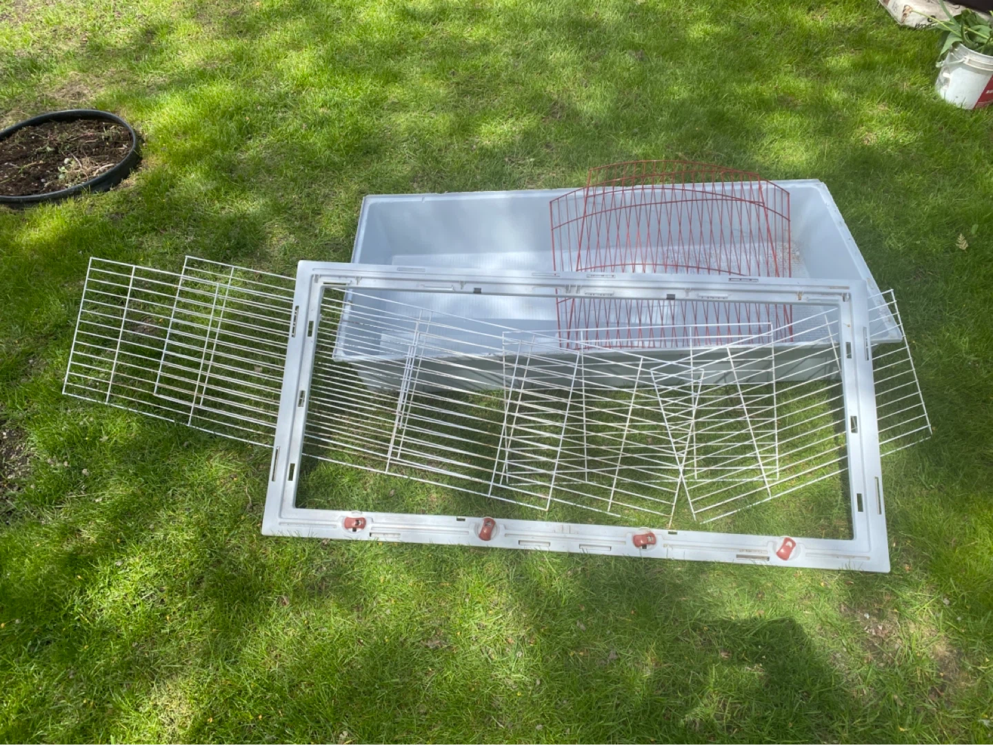 Living World Small Animal Cage Pieces with Purple Tray - photo 4