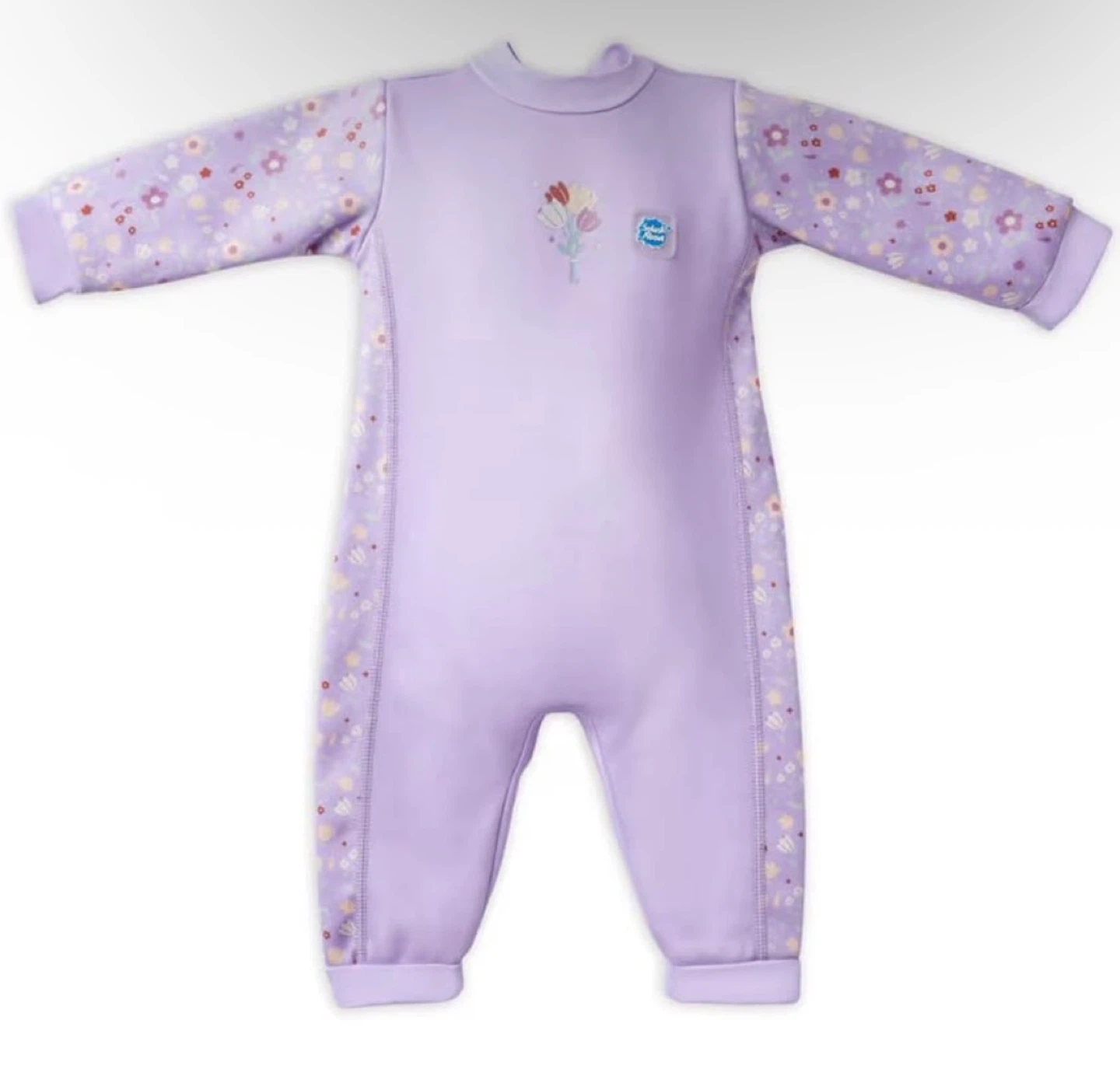 Splash About Lavender Floral Wetsuit - Size 12-18 Months
