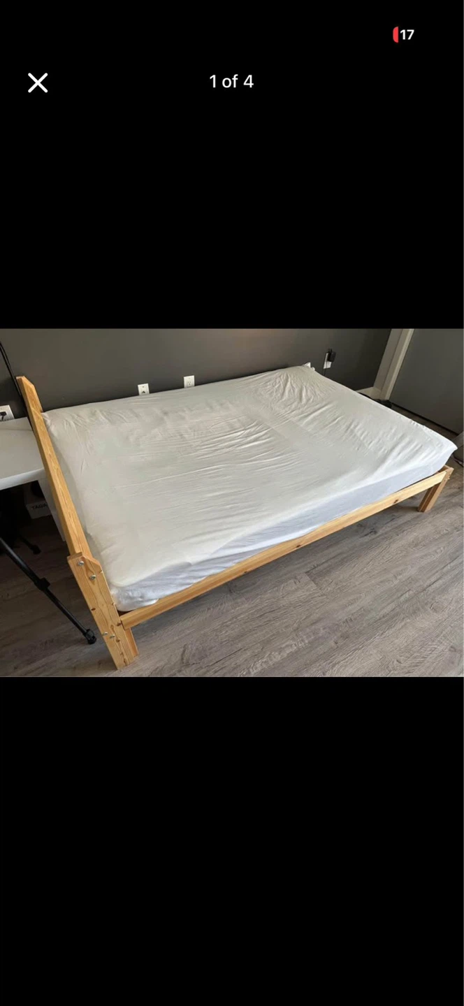 IKEA MORGEDAL Foam Mattress and bad frame