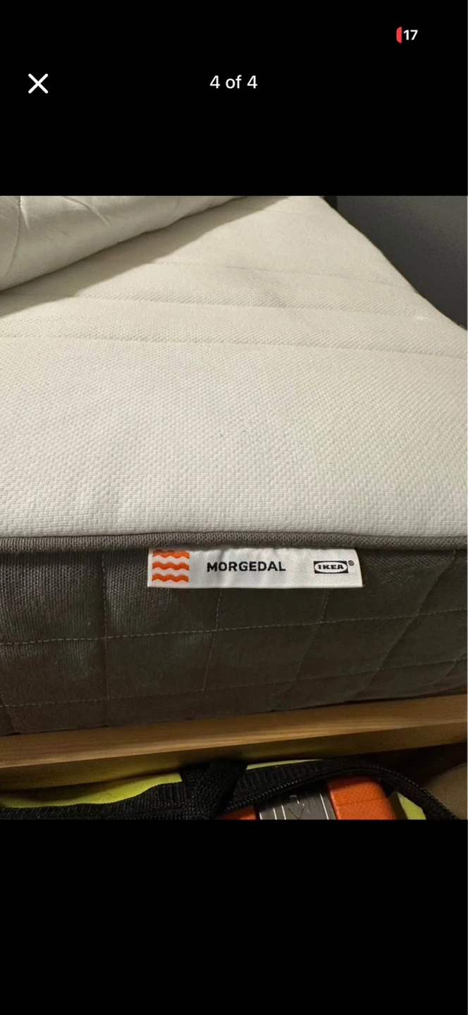 IKEA MORGEDAL Foam Mattress and bad frame - photo 4