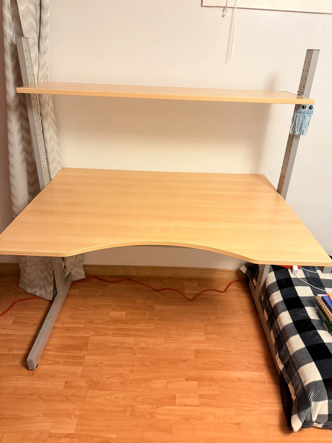 IKEA Desk with Shelf
