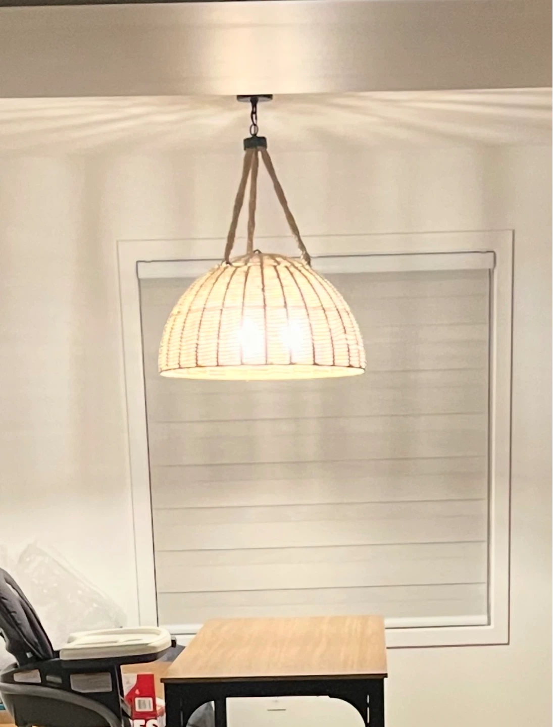 Woven Dome Pendant Light Fixture - photo 2