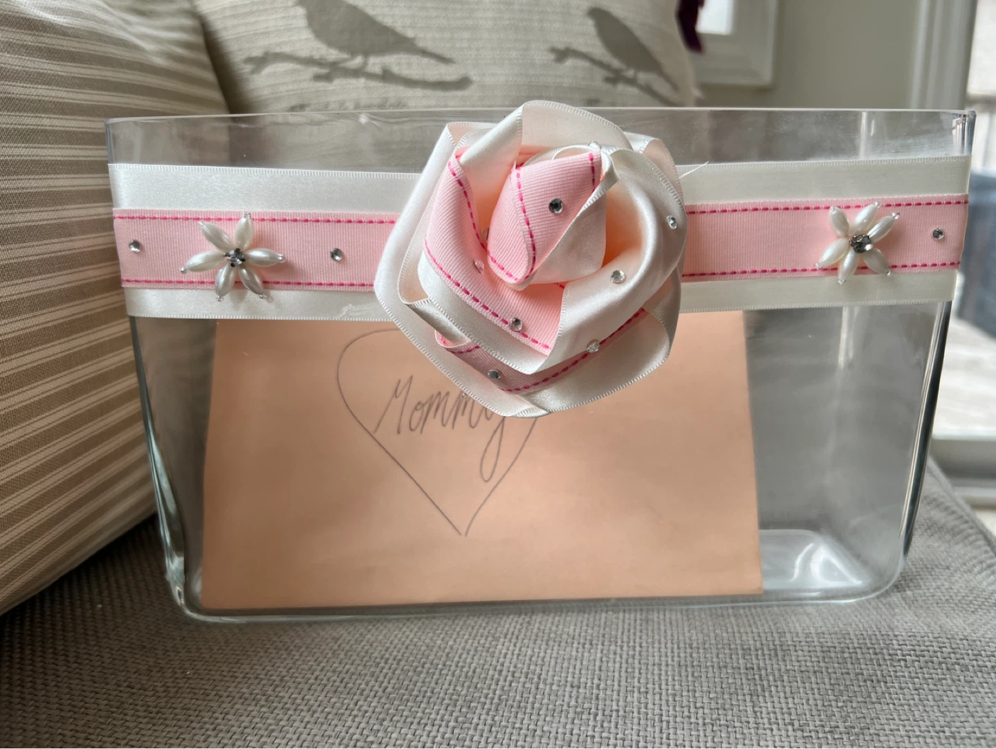 Handmade Glass Card/Envelope Box - photo 2