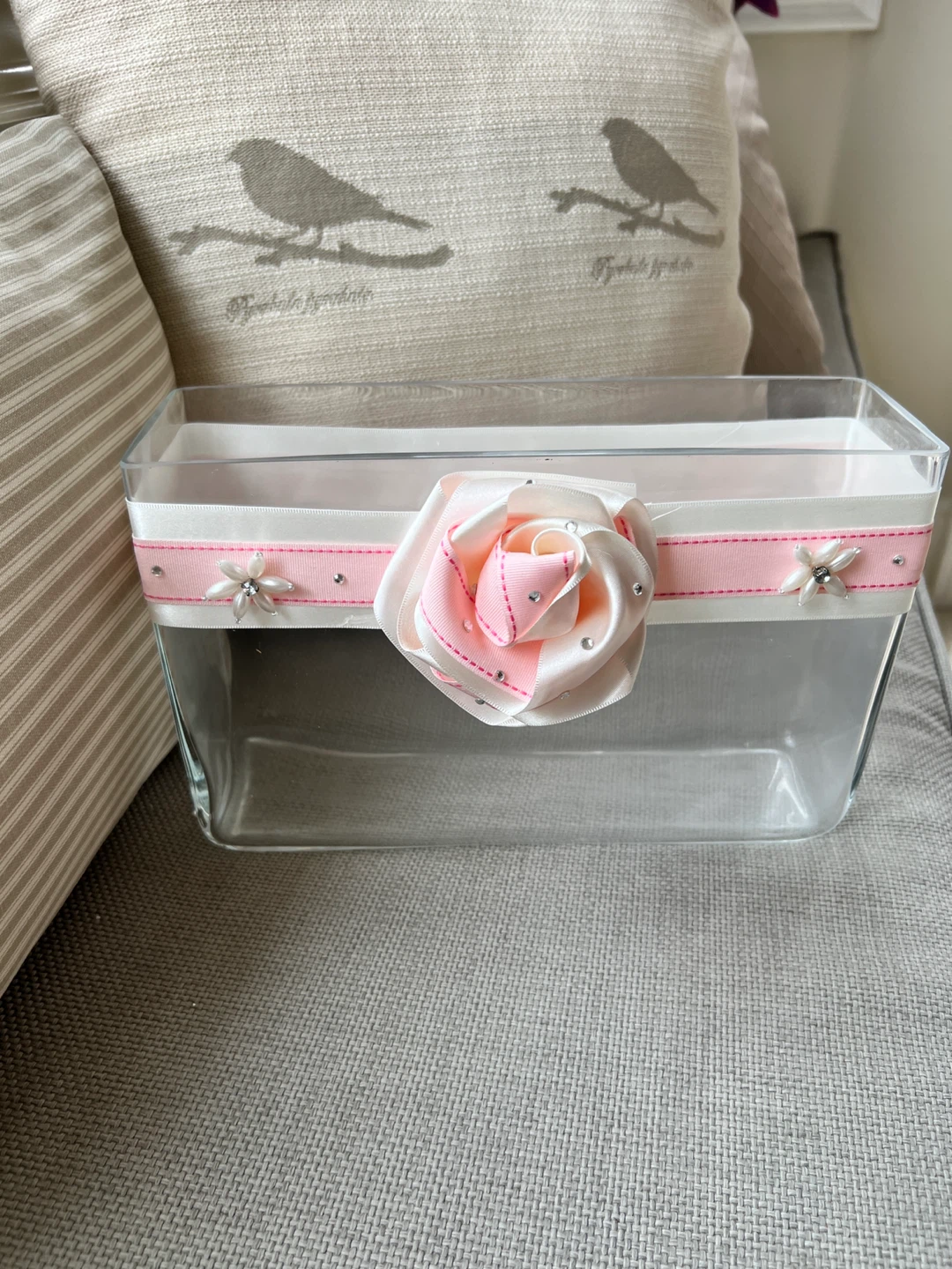 Handmade Glass Card/Envelope Box