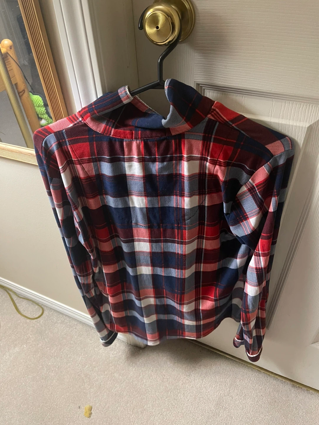 Suzy Shier Plaid Pyjama Top