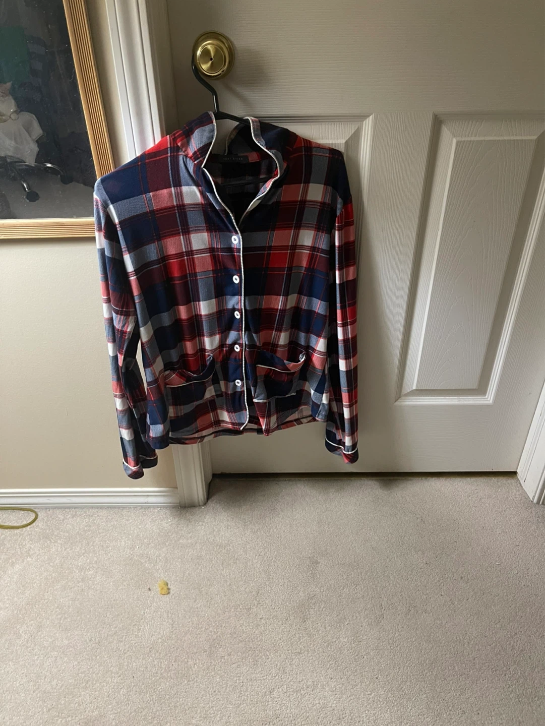 Suzy Shier Plaid Pyjama Top - photo 3