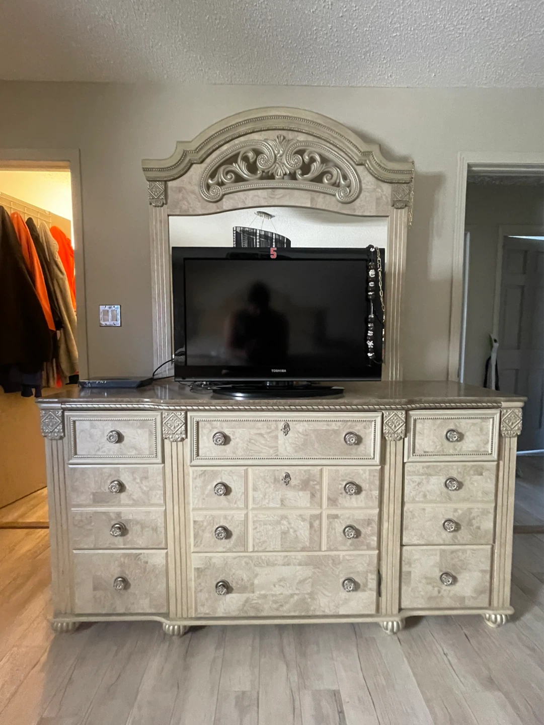 Bedroom Furniture Set - Dresser, Chest, and Bed Frame - photo 3