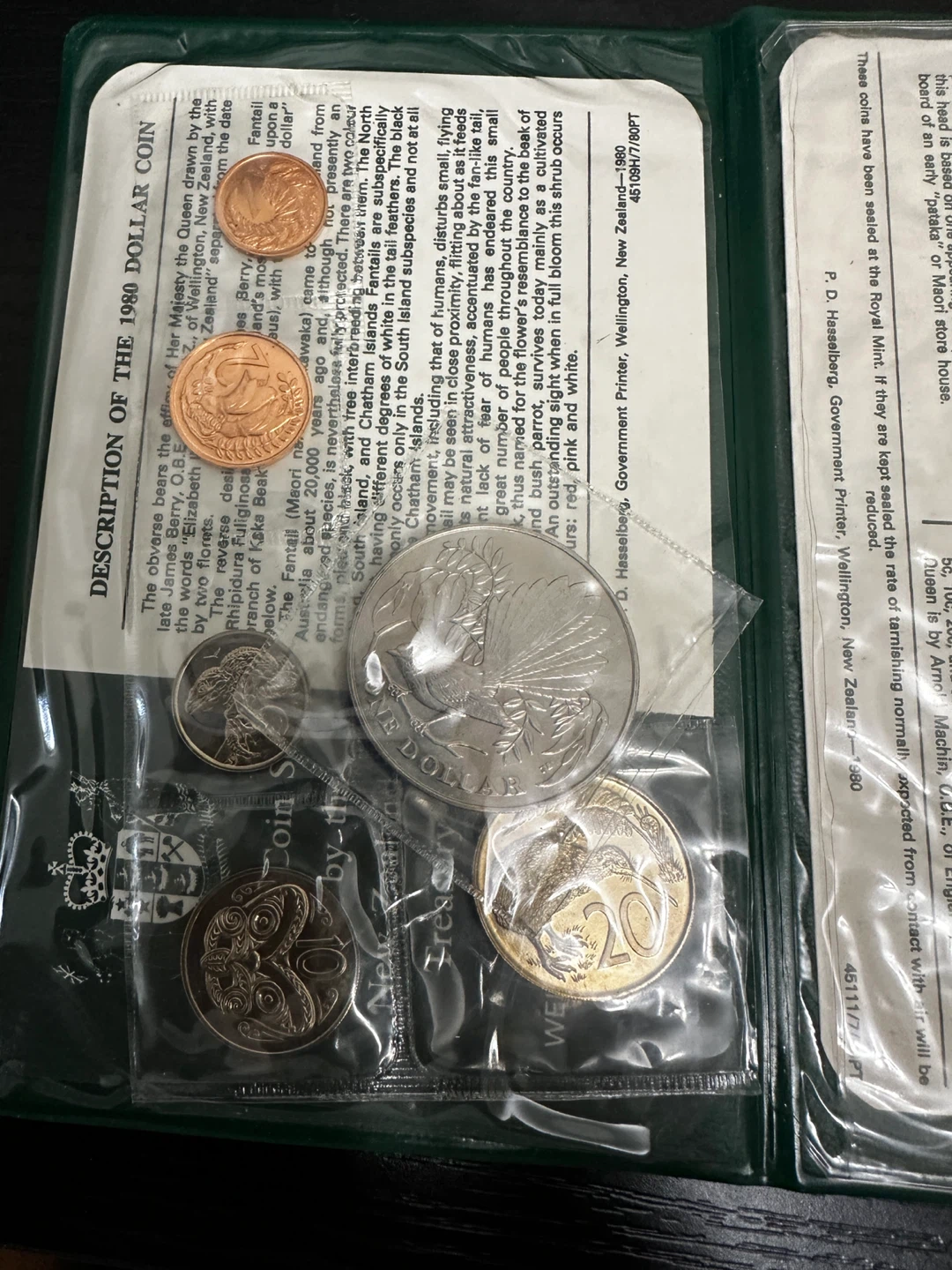 New Zealand Coin Set - 1980 - photo 4