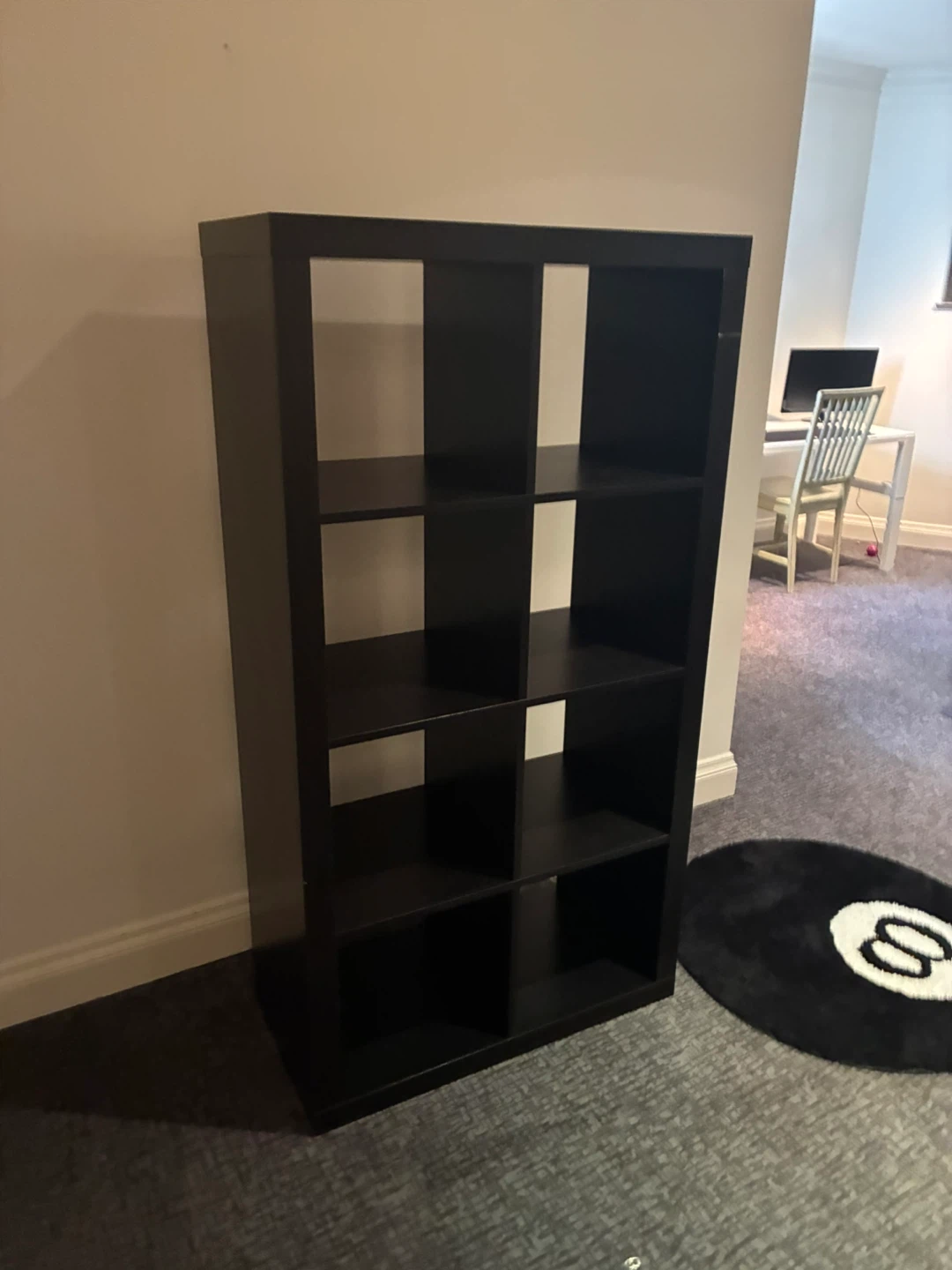 Dark Brown 8-Cube Storage Shelf - photo 2