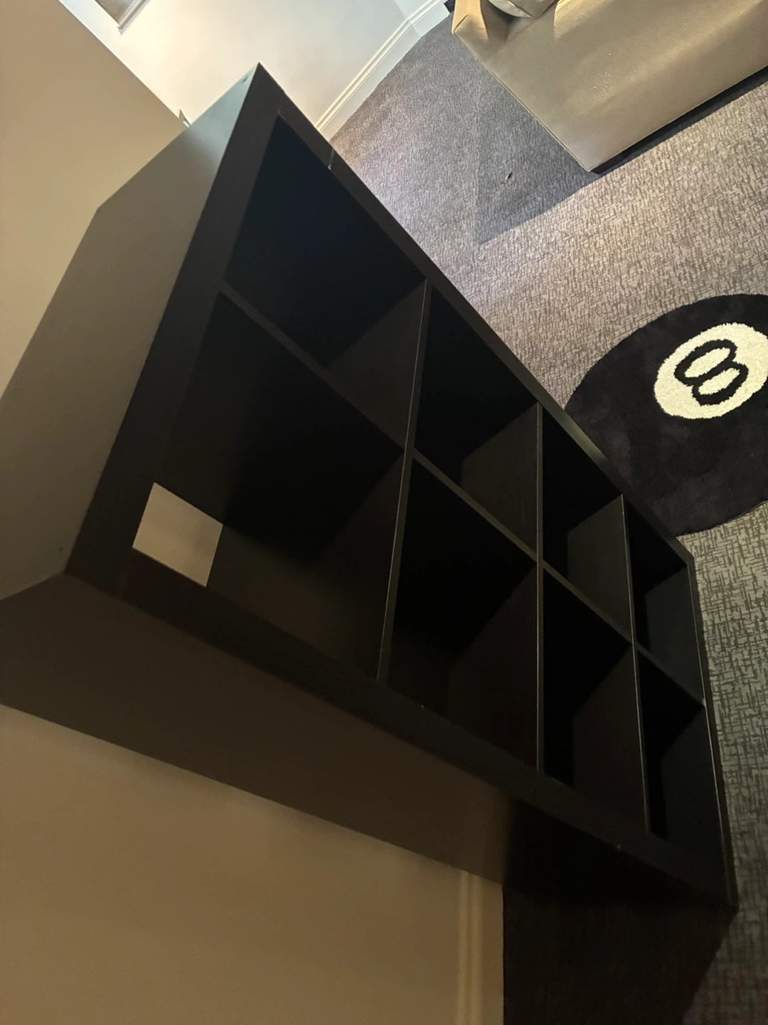 Dark Brown 8-Cube Storage Shelf - photo 4