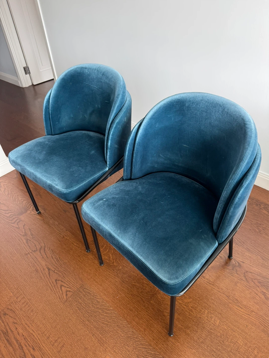 Rove Concepts Angelo Dining Chairs (Set of 2) - Teal Velvet - photo 3