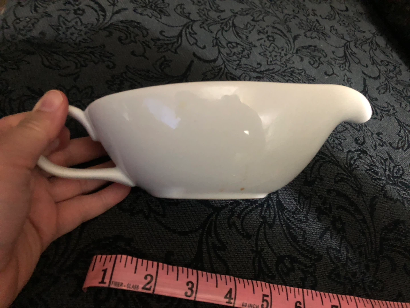 White Ceramic Gravy Boat - photo 3