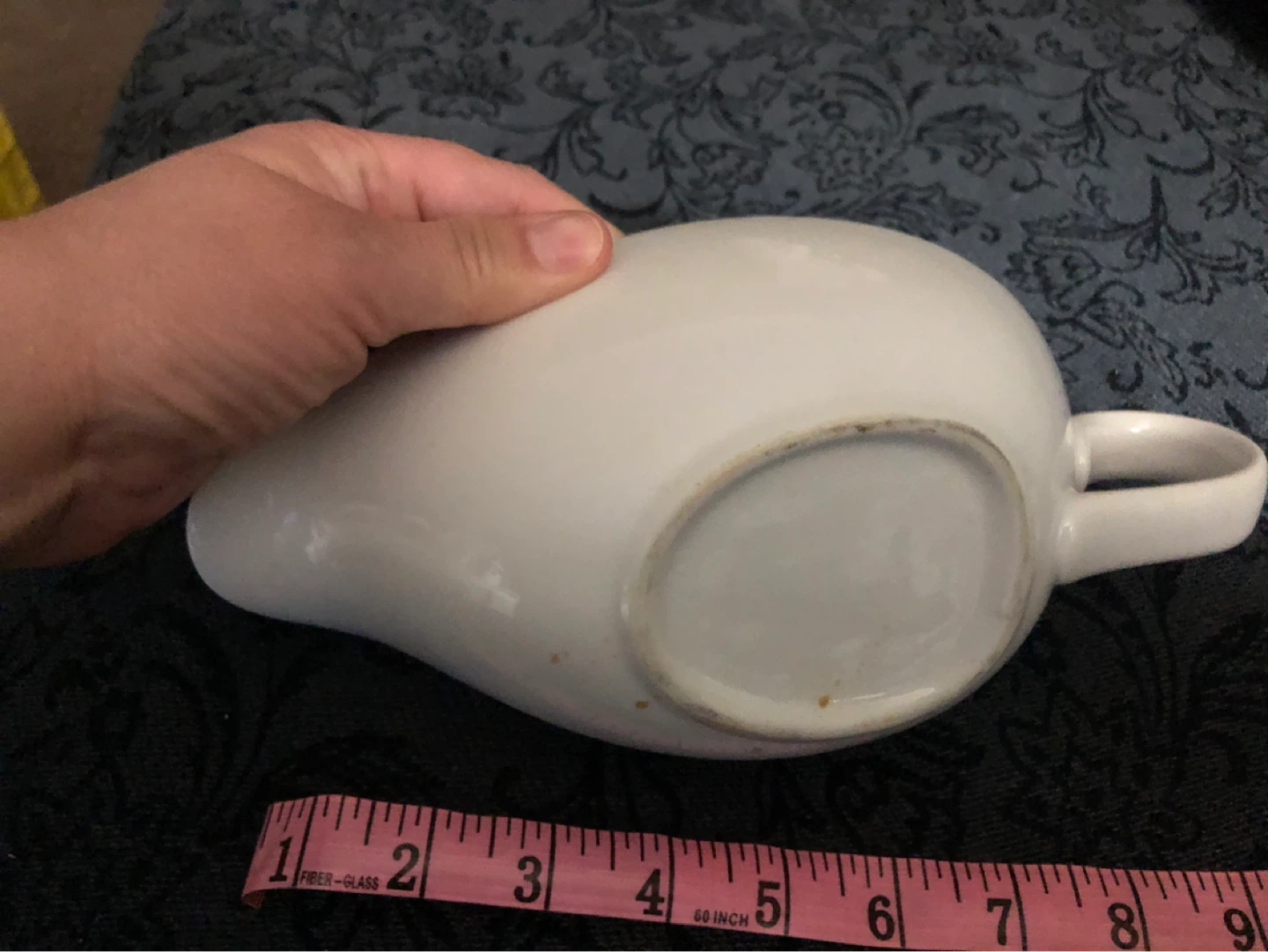 White Ceramic Gravy Boat