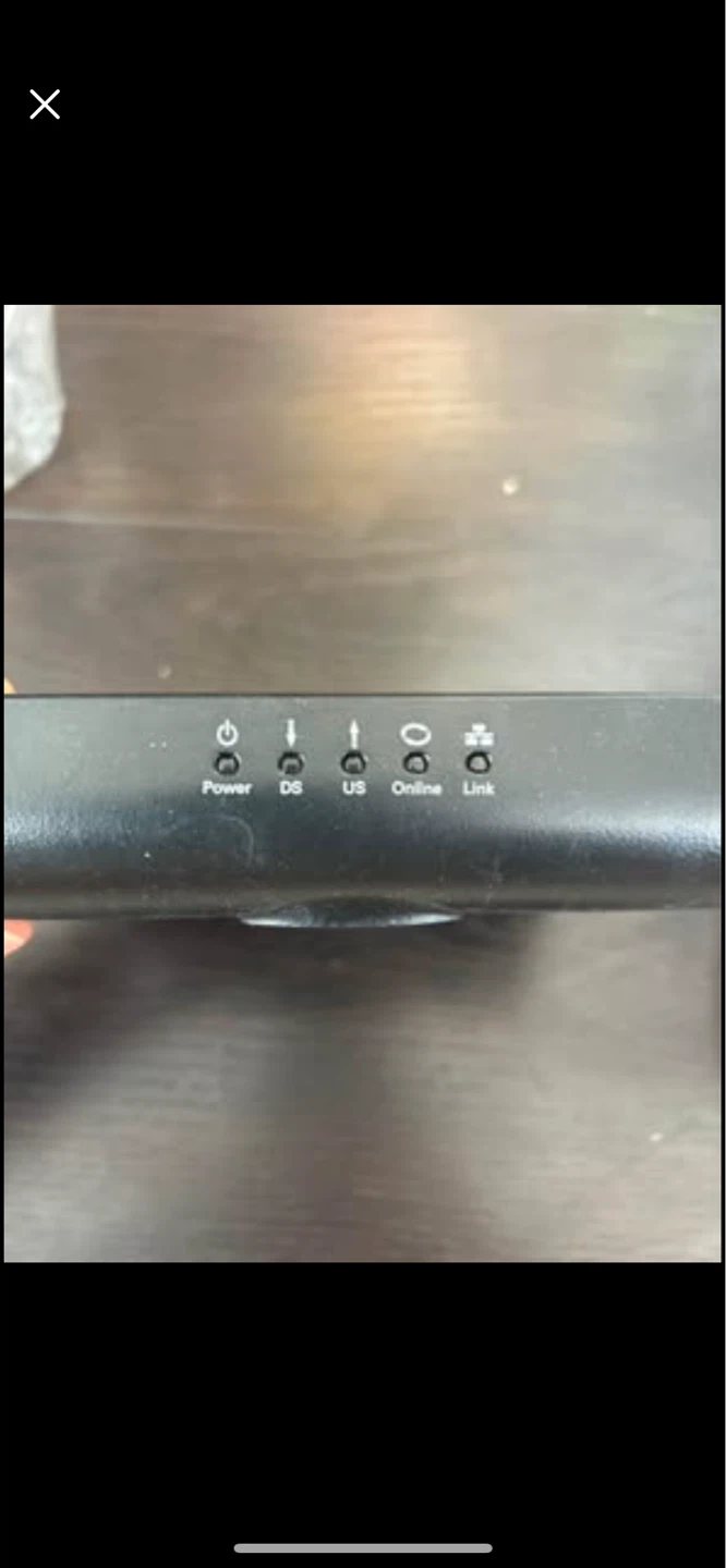 Black Cable Modem