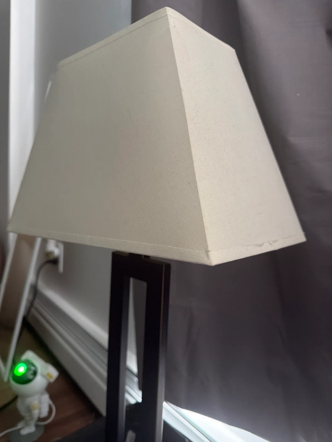 Desk Lamp with Beige Shade