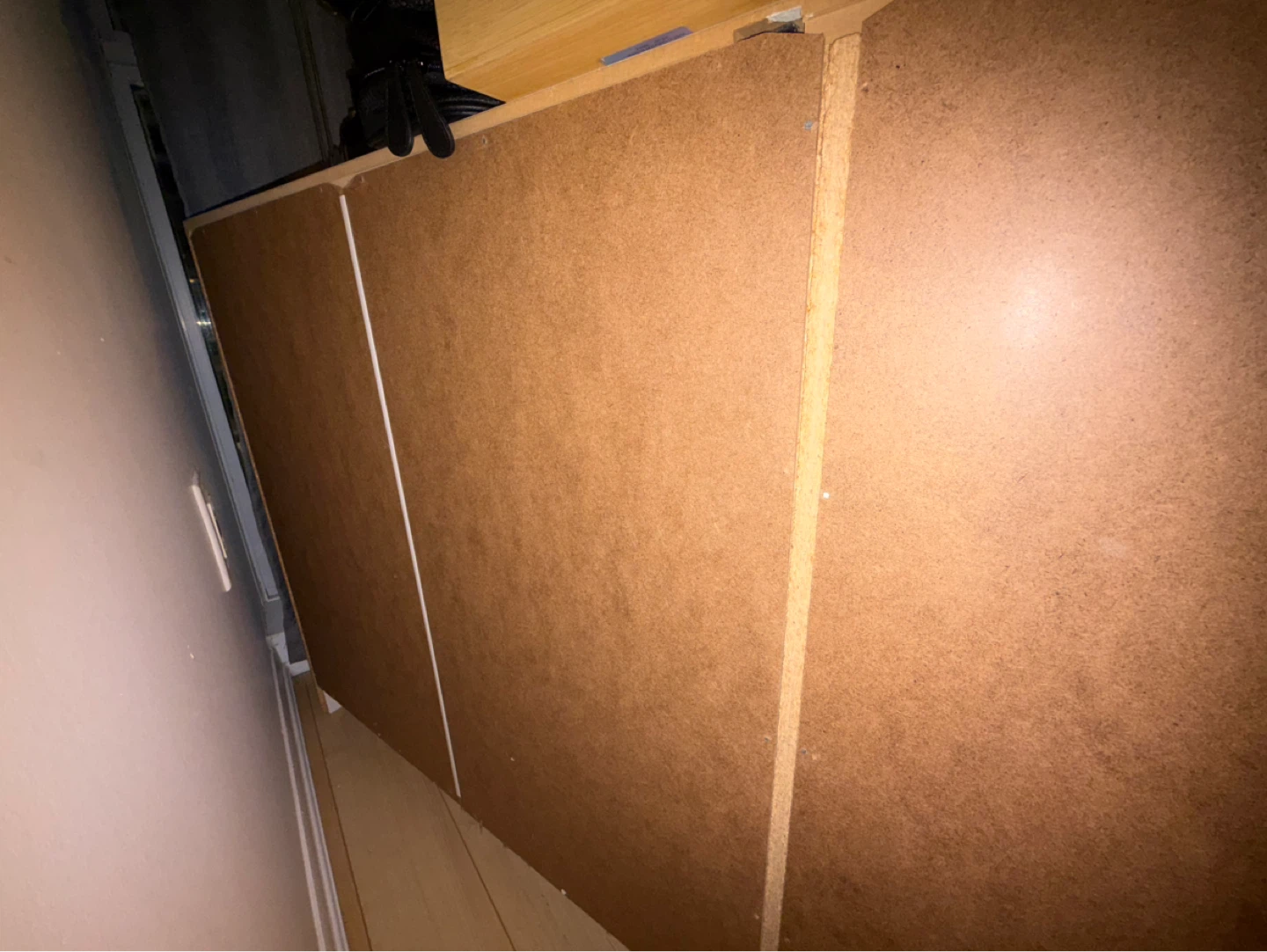 White Particle Board Cabinet/Shelf Unit