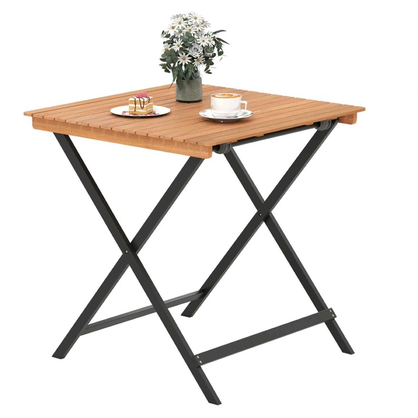 Folding Wood Table - photo 2