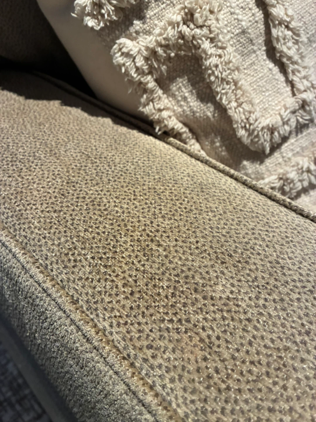 Light Beige Three-Seater Sofa - photo 5