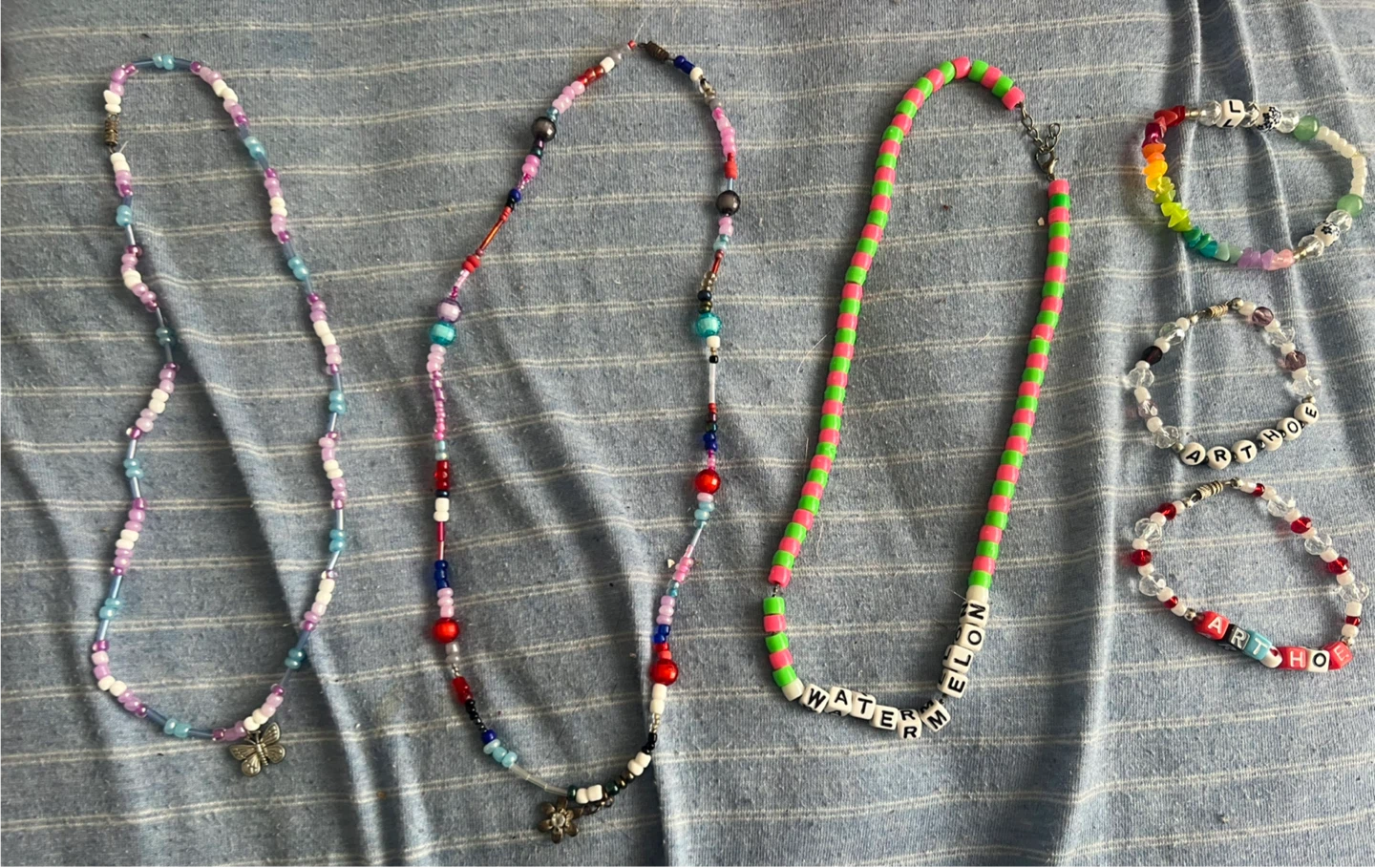 Handmade Beaded Necklaces and Bracelets Set