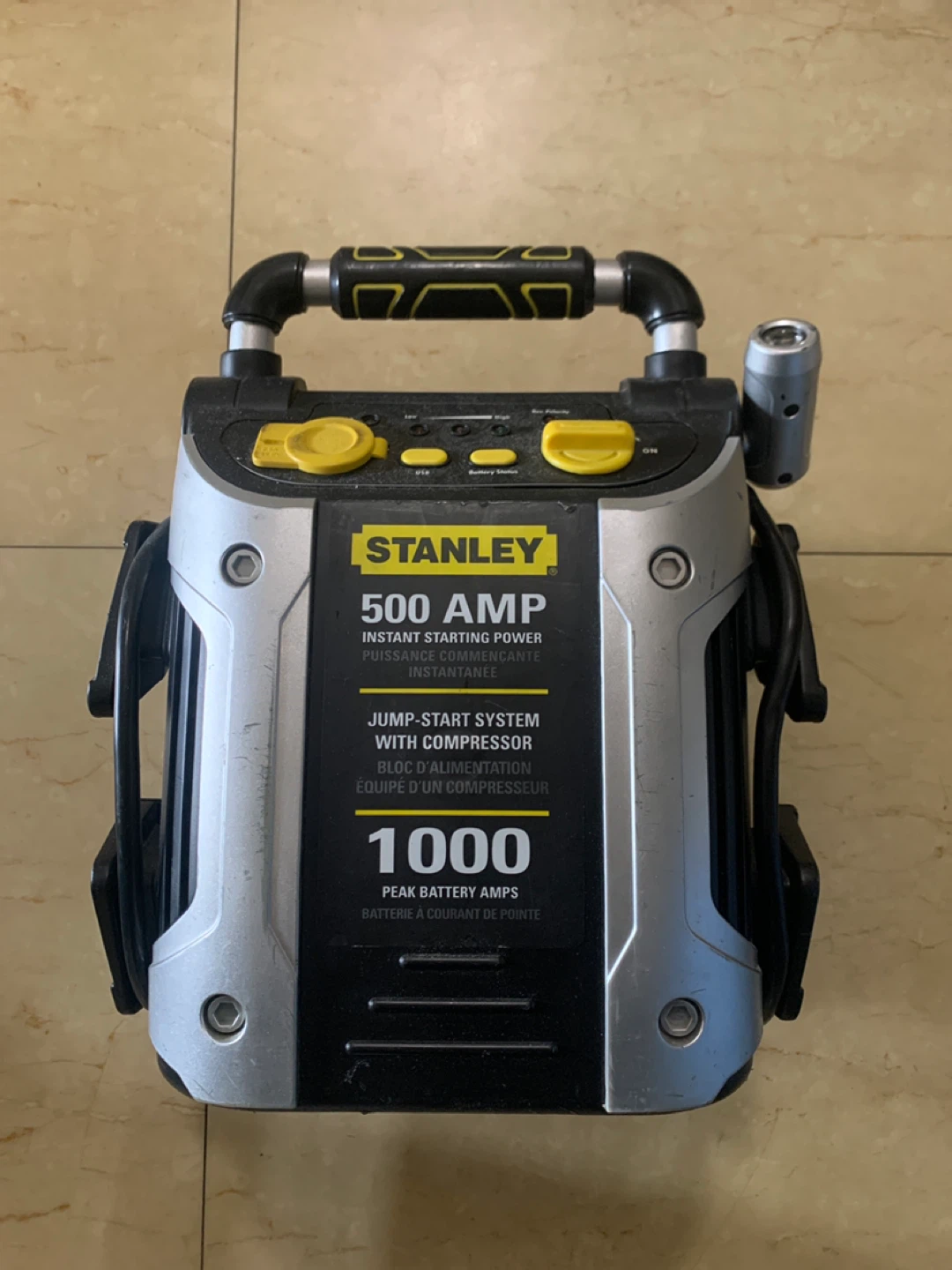 Stanley 500 AMP Jump Starter with Compressor