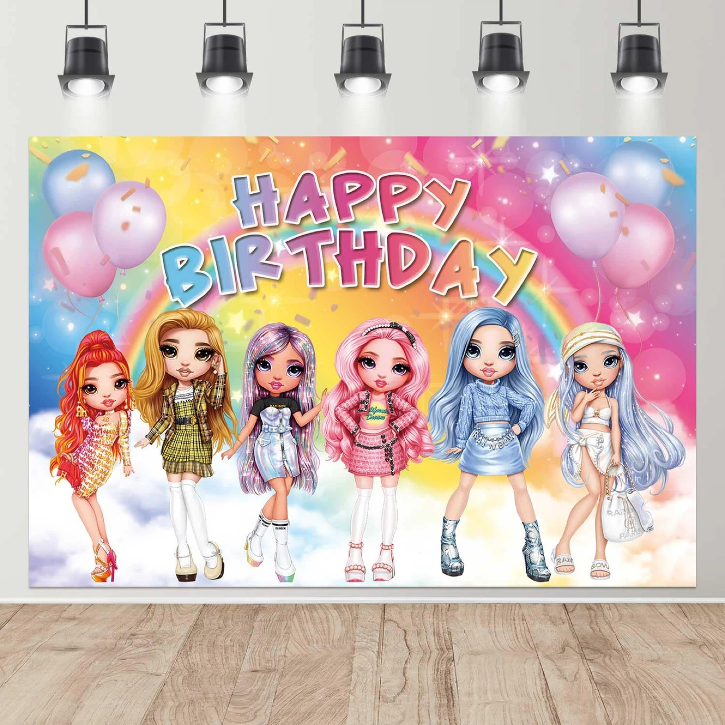 Rainbow High Birthday Party Banner & Decorations