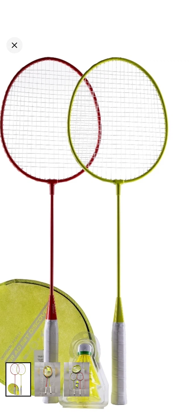 Perfly Badminton Set with 2 Rackets and Shuttlecock