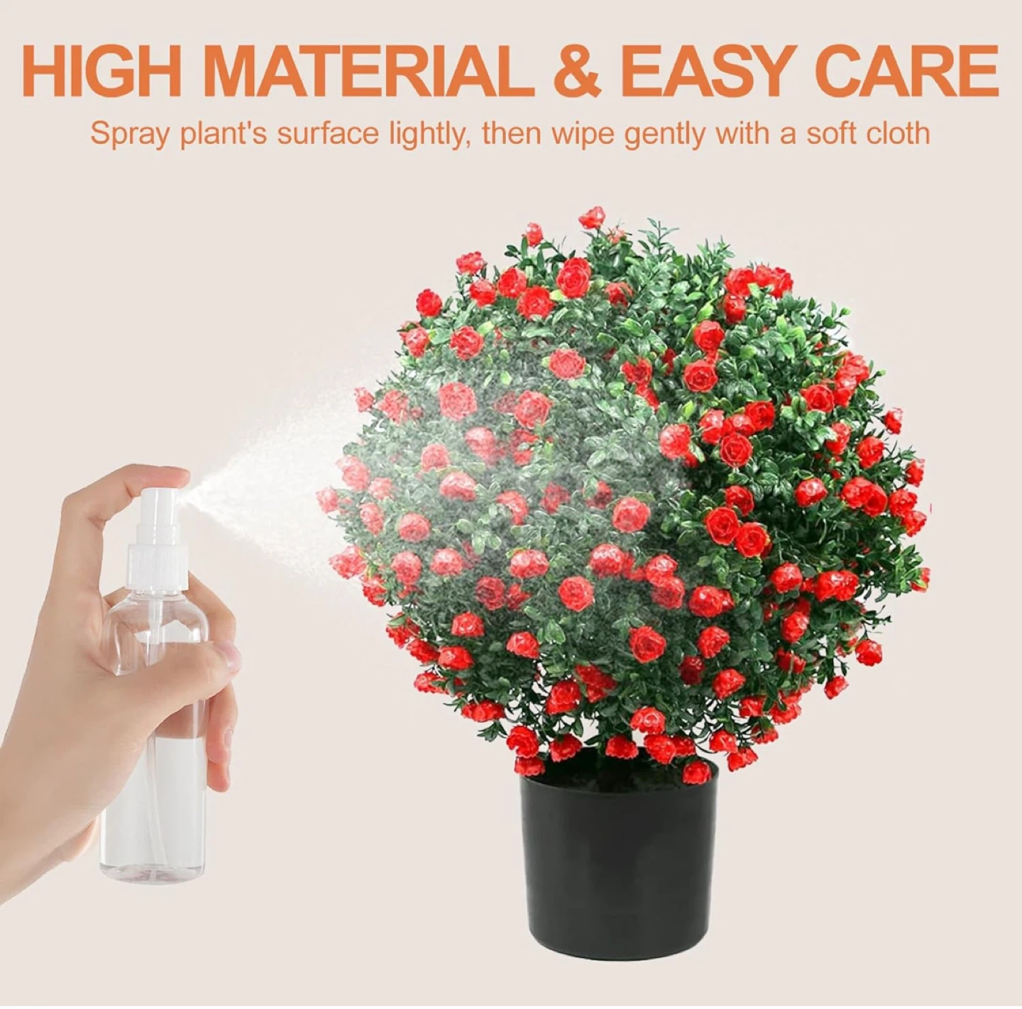 Artificial Rose Ball Topiary Tree - photo 3