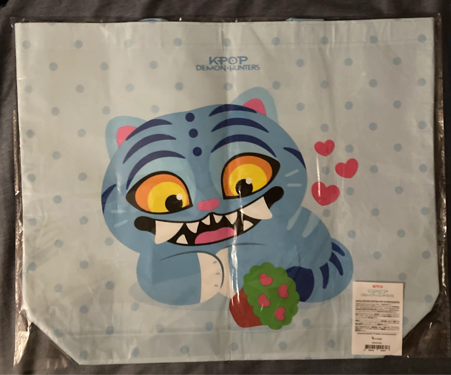 Derpy Large Reusable Tote Bag Kpop Demon Hunters