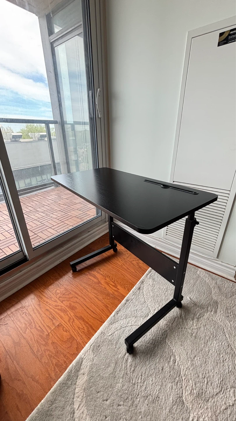 Adjustable Rolling Bedside Table