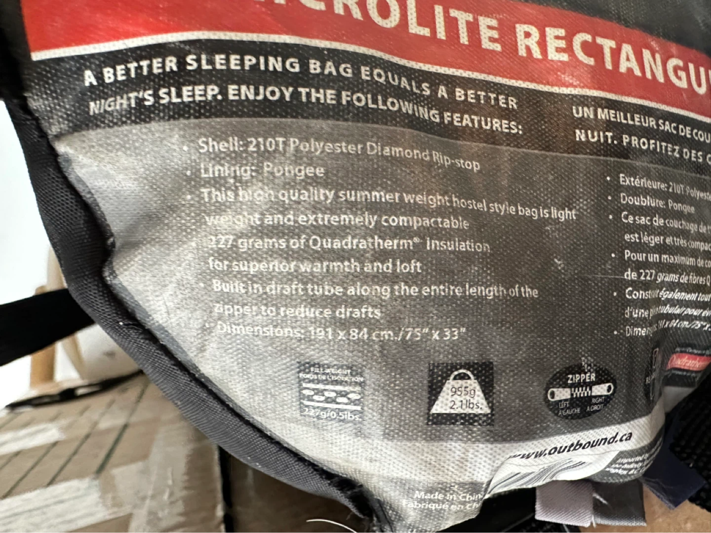 MICROLITE RECTANGULAR sleeping bag - photo 4