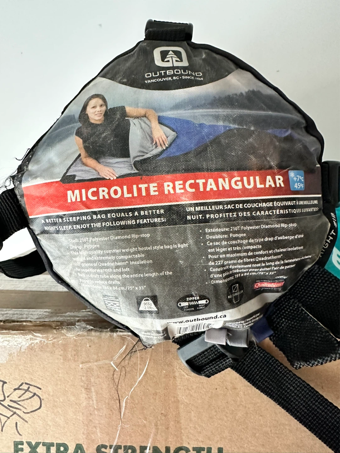MICROLITE RECTANGULAR sleeping bag