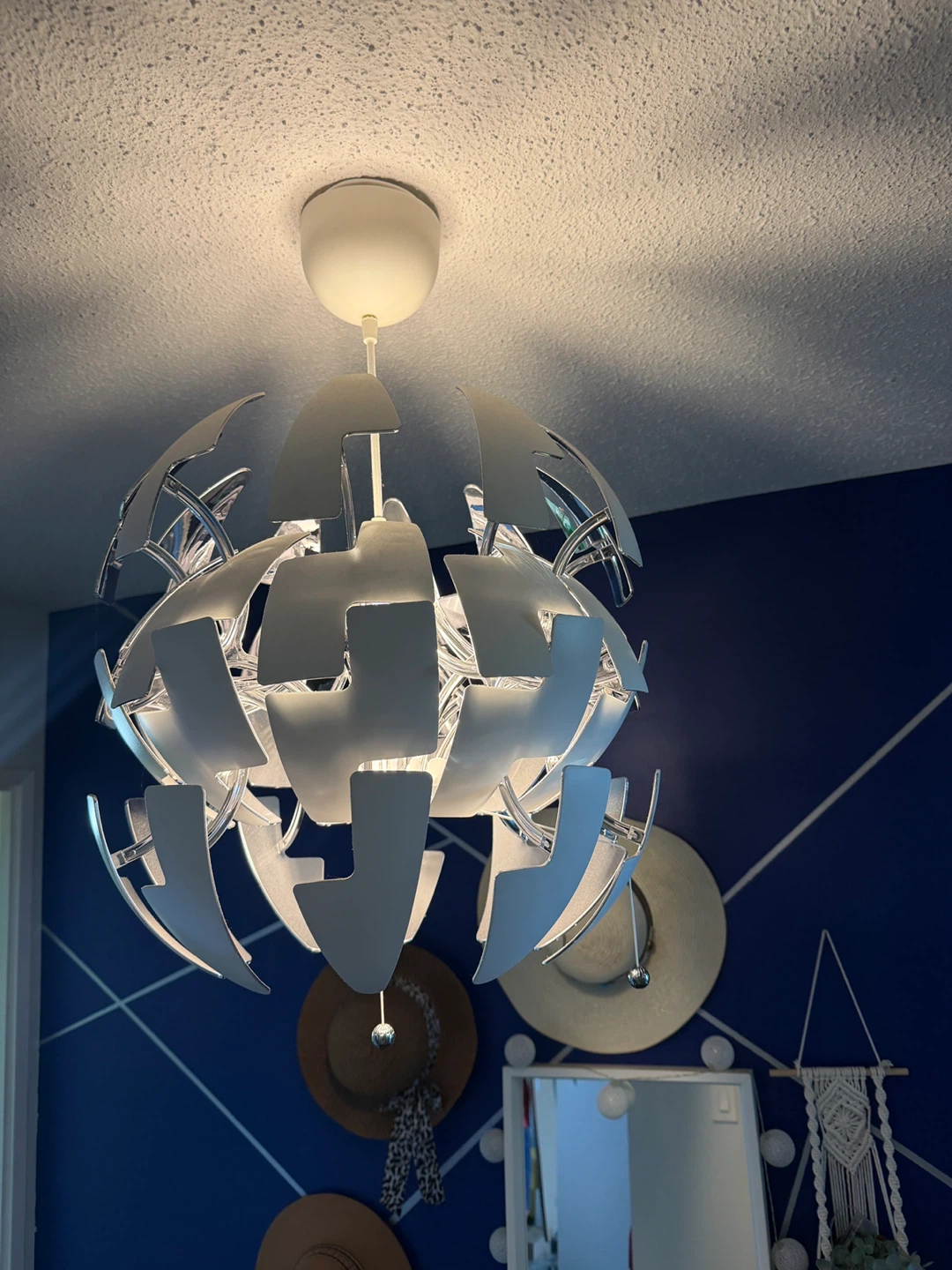 IKEA PS 2014 Pendant Lamp - White/Silver, 35 cm