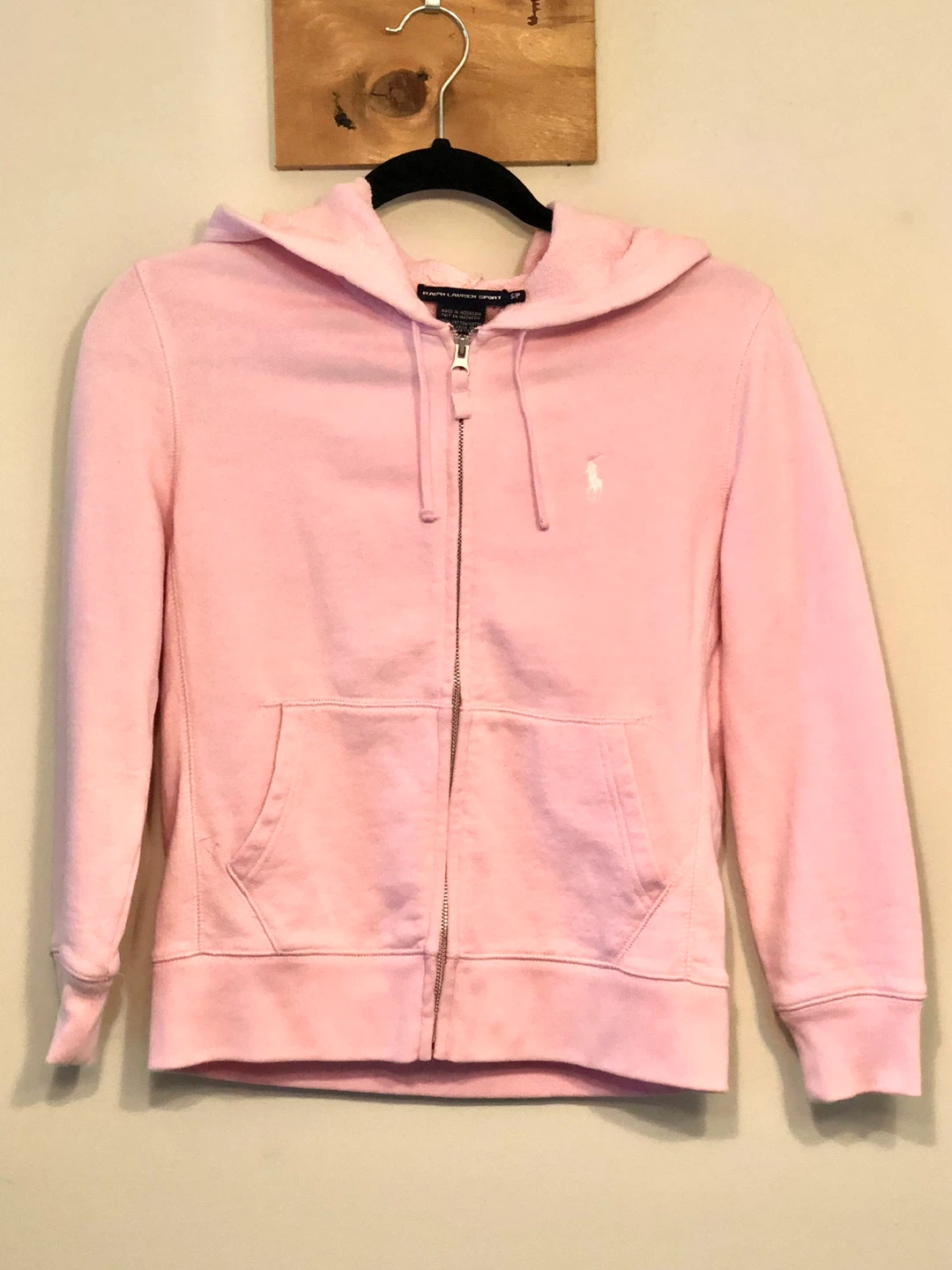 Ralph Lauren Sport Pink Zip-Up Hoodie