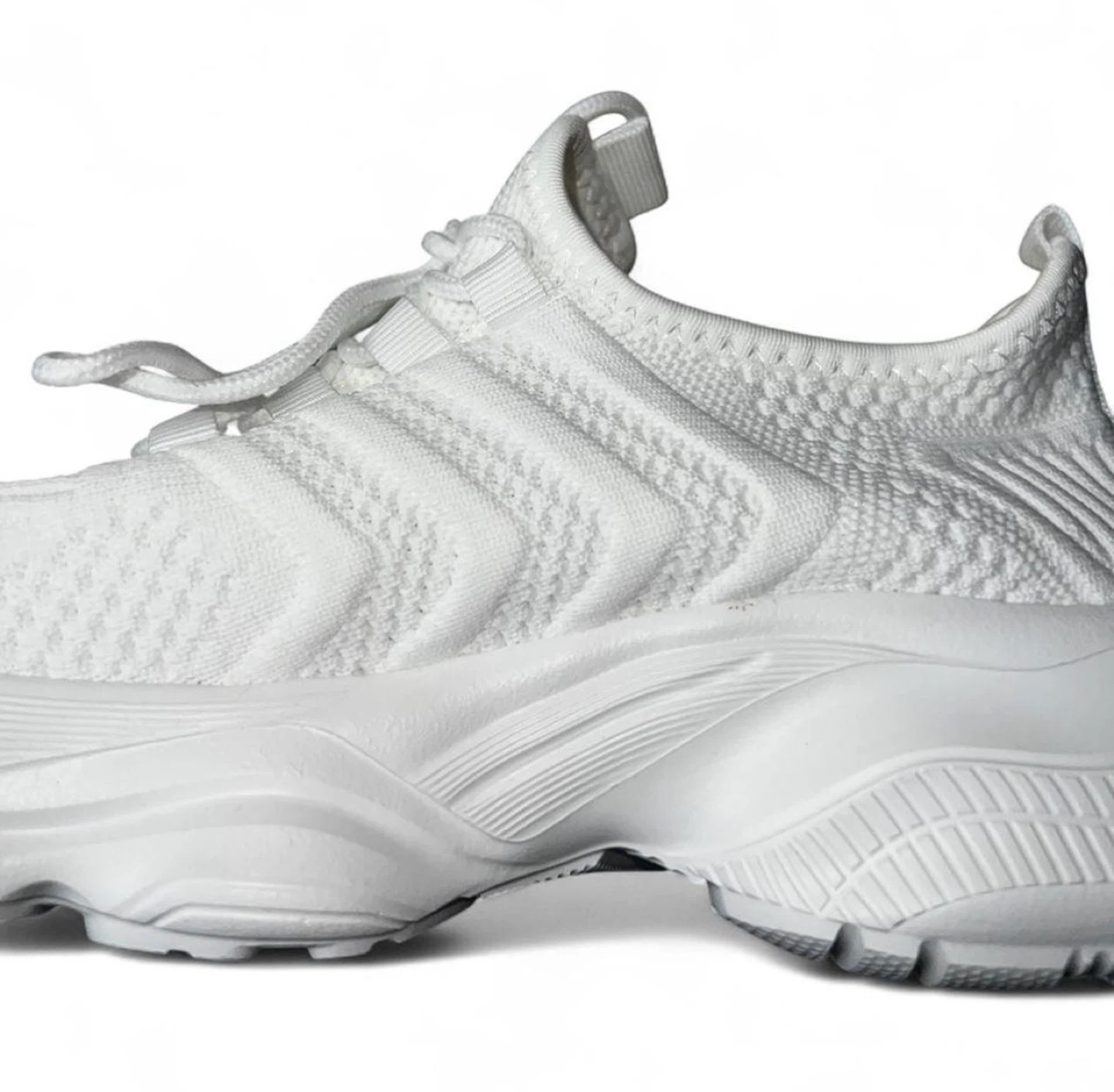 White Chunky Trainer Tennis Athletic Fashion Sneakers - photo 4