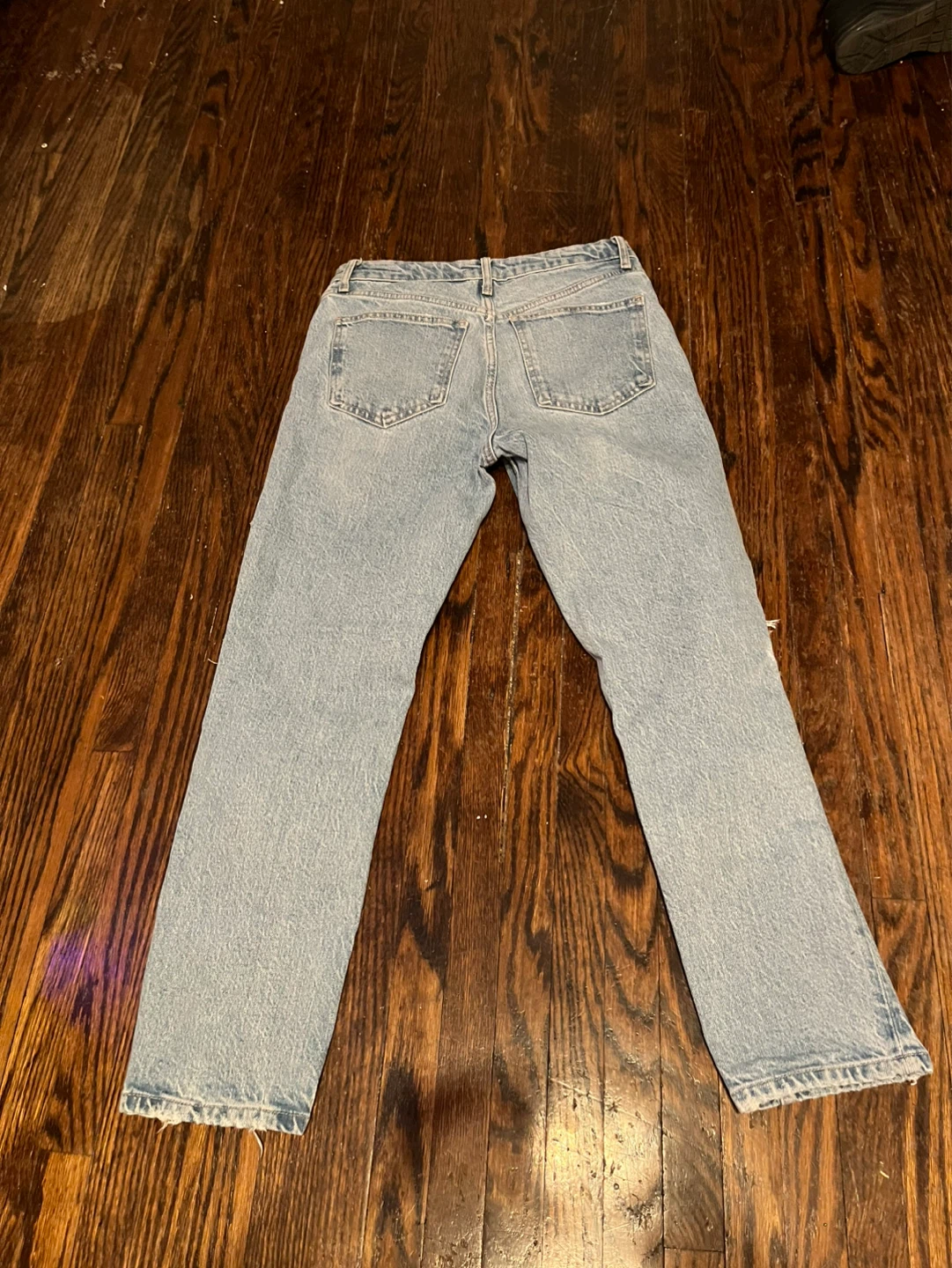 ZARA Light Wash Ripped Jeans - photo 2