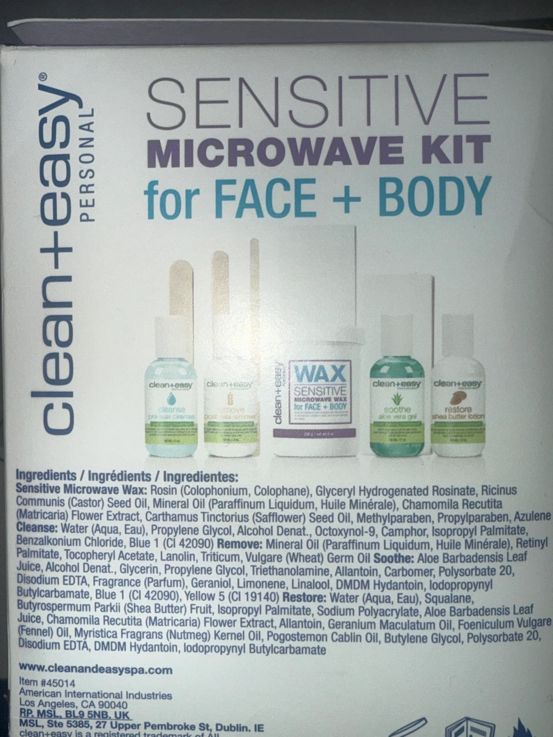 Clean+Easy Sensitive Microwave Wax Kit for Face + Body - photo 2