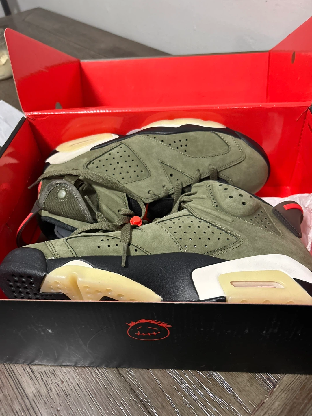 Air Jordan 6 Retro Travis Scott "Medium Olive" - photo 4