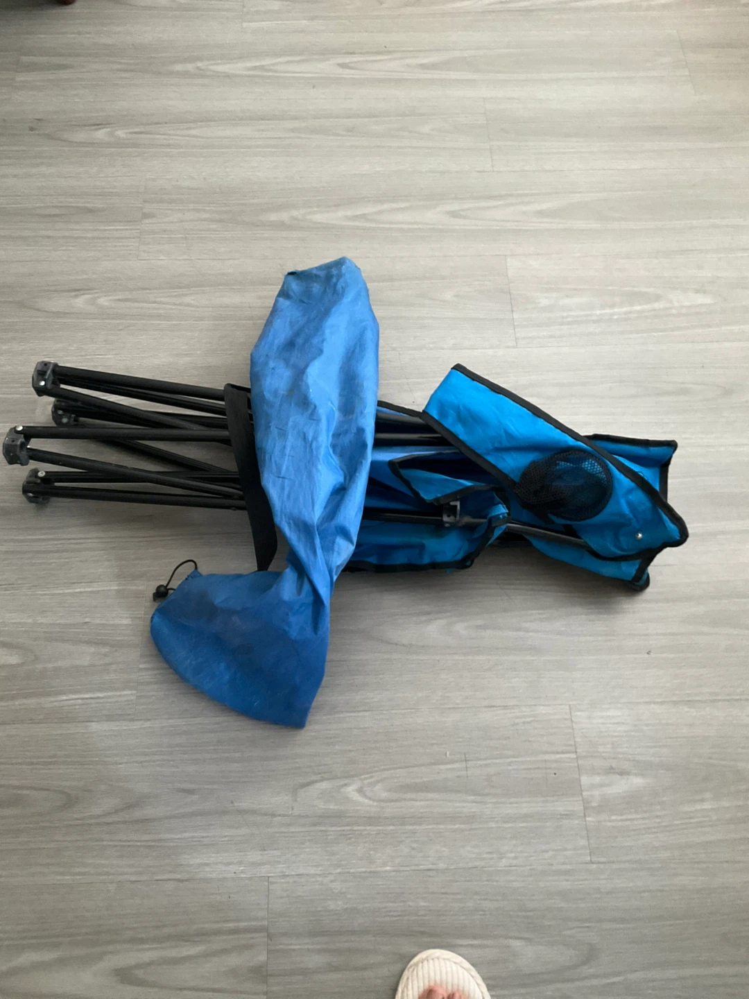 Blue Folding Camping Chair - photo 2
