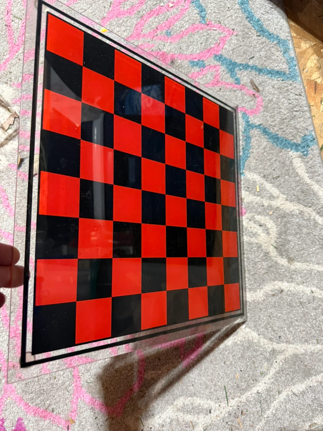 Red and Black Chess Set