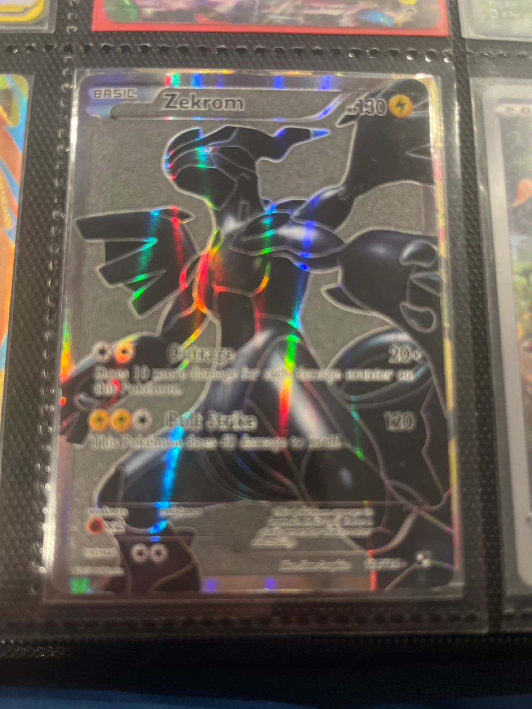 Zekrom BW full art lightly played