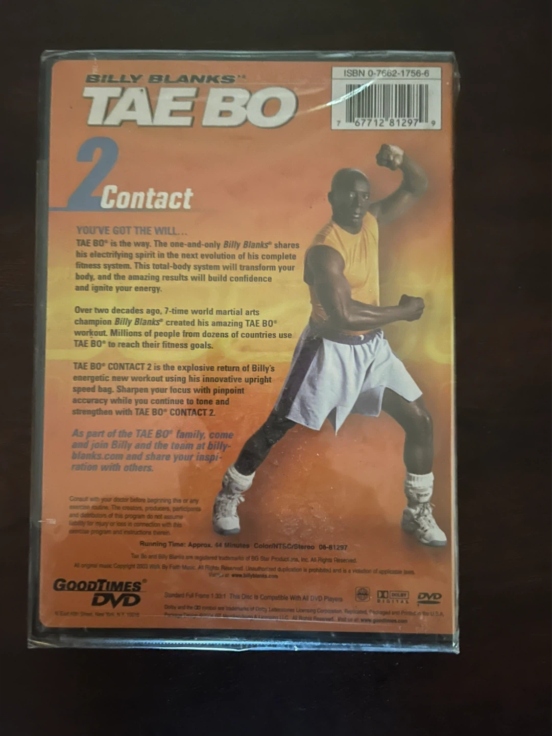 Billy Blanks Tae Bo 2 Contact DVD - photo 2